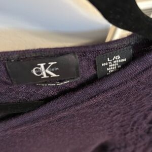 Men’s sweater CK Large extra fine merino.